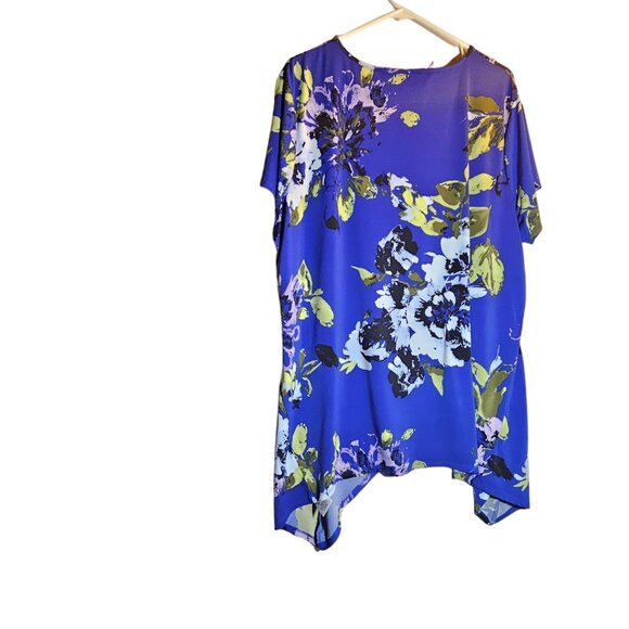 🌺blue floral short sleeved, Jacqlyn Smith, size 3X - Picture 5 of 7